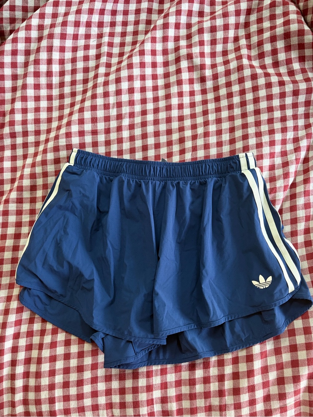 adidas Japan Navy Blue Athletic Shorts with White 3-Stripes